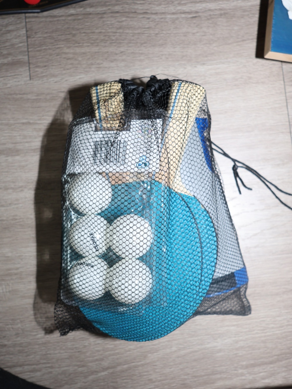 Table Tennis Paddle Set with Balls - Teal Paddle